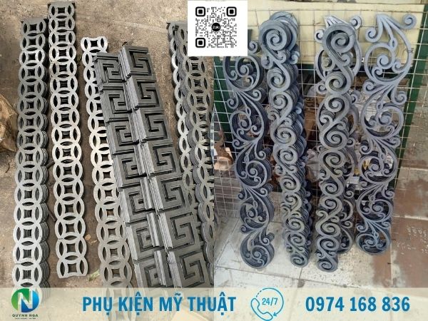 chông sắt hàng rào phụ kiện sắt mỹ thuật